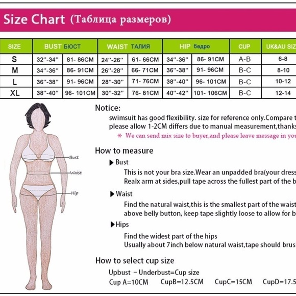 Sexy Black High Waist Swimsuit Halter Bikini NEW! - Picture 7 of 7